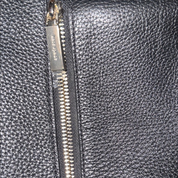 Kate Spade Black Pebbled Leather Mini Backpack with Gold Logo ♠️ main image 9